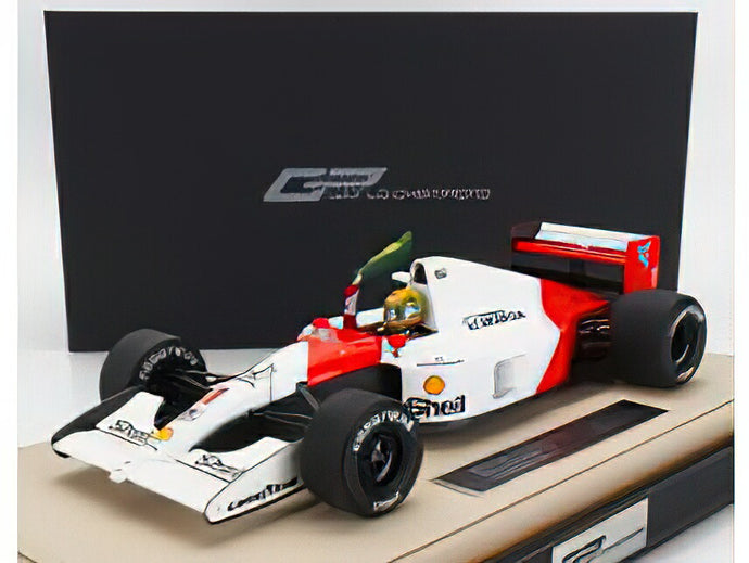 【予約】2025年発売予定McLAREN F1 MP4/6 ホンダ 1号車 1991年ブラジルGP ポールポジション&優勝 ワールドチャンピオン ドライバーフィギュア付き ドライバー:アイルトン・セナ レッド/ホワイト/GP-REPLICAS 1/12ミニカー