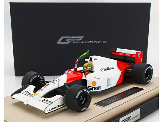【予約】2025年発売予定McLAREN F1 MP4/6 ホンダ 1号車 1991年ブラジルGP ポールポジション&優勝 ワールドチャンピオン ドライバーフィギュア付き ドライバー:アイルトン・セナ レッド/ホワイト/GP-REPLICAS 1/12ミニカー