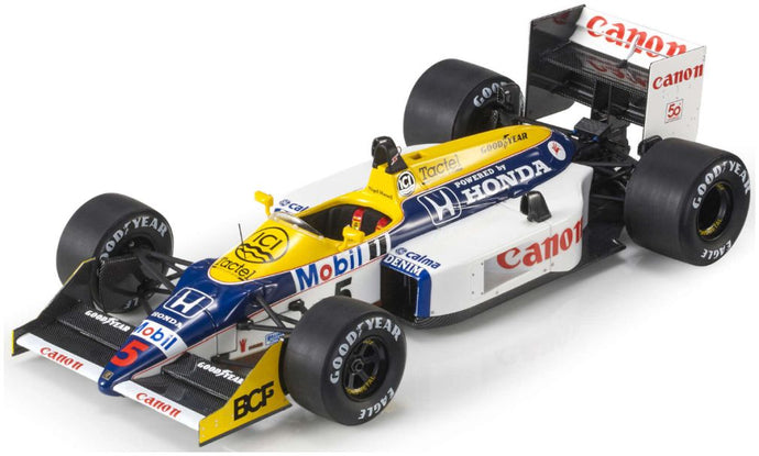 【予約】12月以降発売予定WILLIAMS F1 FW11B ホンダ N 5 ポールポジション＆ウィナー メキシコGP 1987 ナイジェル・マンセル ブルー イエロー ホワイト/ GP Replicas 1/12 ミニカー