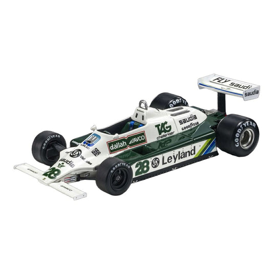 Williamsウィリアムズ FW07B 1980 ホワイト/グリーン #28 モナコGP優勝 カルロス・ロイテマン / GP Replicas 1/18 ミニカー