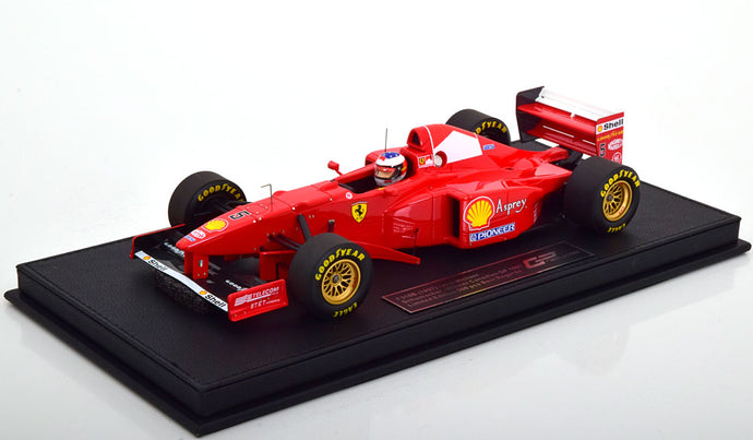FERRARI F1 F310B N5 優勝 カナダGP 1997 M.シューマッハ パイロットフィギュア/ケース付 レッド ホワイト/ GP Replicas 1/18 ミニカー