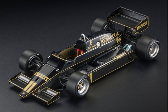 ロータスF1 94T RENAULT N 11 MONACO GP 1983 ELIO DE ANGELIS - BLACK GOLD /GP Replicas 1/18ミニカー