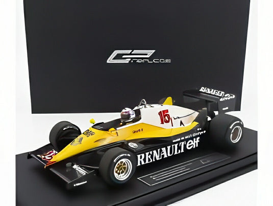 【予約】8月-10月以降発売予定RENAULT F1 RE40 N 15 1983年イギリスGP優勝 アラン プロスト フィギュア付き ブラック イエロー ホワイト/ GP Replicas 1/18 ミニカー