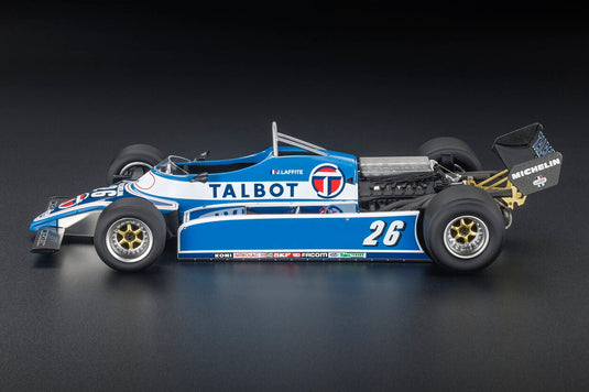 LIGIER F1 JS17 #26 デトロイトUSA GP 6位 1982 ジャック・ラフィット ライトブルー / GP Replicas 1/18 ミニカー