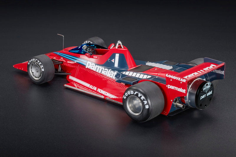 ギャラリービューアに画像をロードする, ALFA ROMEO F1 ブラバム BT46B パルマラット #1 スウェーデンGP優勝 1978 ニキ・ラウダ レッド/ブルー / GP Replicas 1/18 ミニカー
