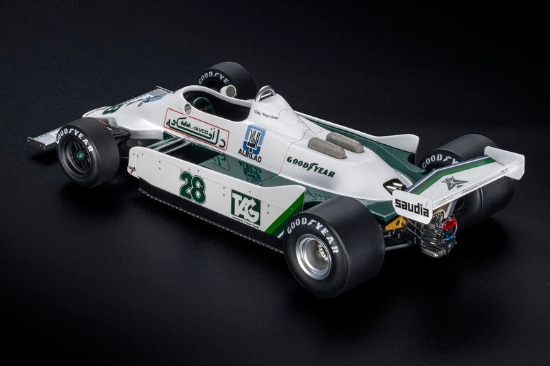 ギャラリービューアに画像をロードする, WILLIAMS  F1 FW07 FORD N 28 WINNER BRITISH GP 1979 CLAY REGAZZONI - WHITE/GP Replicas 1/18ミニカー
