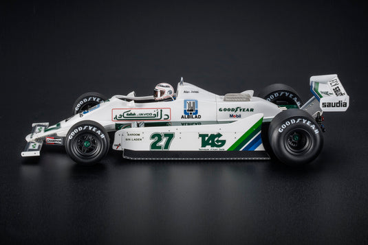 WILLIAMS  F1 FW07 FORD N 27 WINNER DUTCH GP  フィギュア付き  1979 ALAN JONES - WHITE/GP Replicas 1/18ミニカー