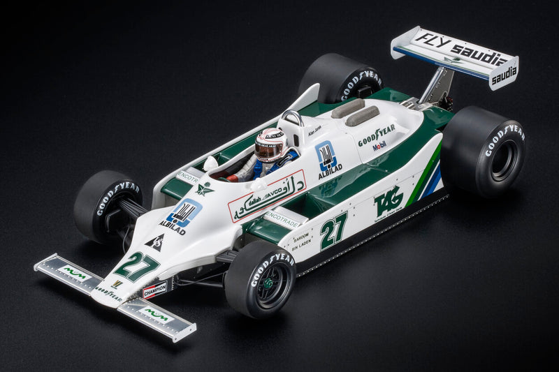 ギャラリービューアに画像をロードする, WILLIAMS  F1 FW07 FORD N 27 WINNER DUTCH GP  フィギュア付き  1979 ALAN JONES - WHITE/GP Replicas 1/18ミニカー
