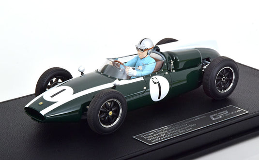 COOPER F1 T53 N1 優勝 イギリスGP 1960 J.ブラバム パイロットフィギュア付 グリーン/ GP Replicas 1/18 ミニカー