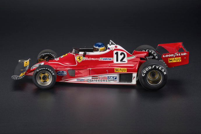 FERRARI F1 312T2B N12 優勝 ブラジルGP 1977 C.ロイテマン パイロットフィギュア付 レッド ホワイト/ GP Replicas 1/18 ミニカー