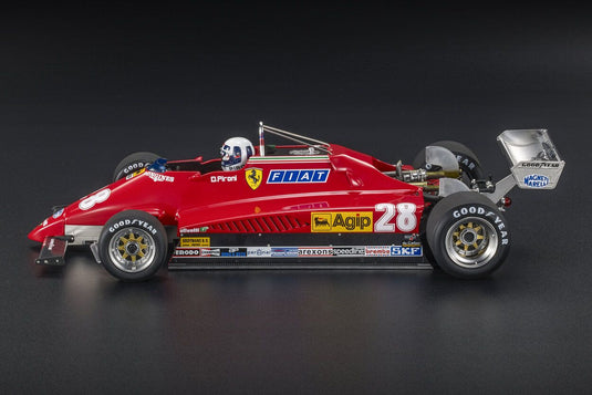 FERRARI F1 126C2 late version 28号車 1982年 オランダ ZANDVOORT GP 優勝 D.PIRONI ドライバーフィギュア付 レッド/ GP Replicas 1/18 ミニカー
