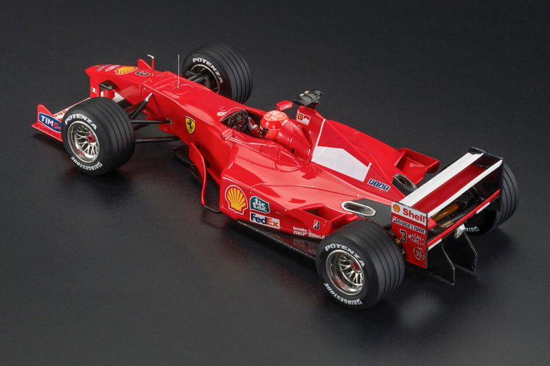 ギャラリービューアに画像をロードする, 【予約】FERRARI F1 F2000 No.3 2000 日本GP 優勝 ワールドチャンピオン M.シューマッハ フィギュア付 レッド ホワイト/ GP Replicas 1/18 ミニカー
