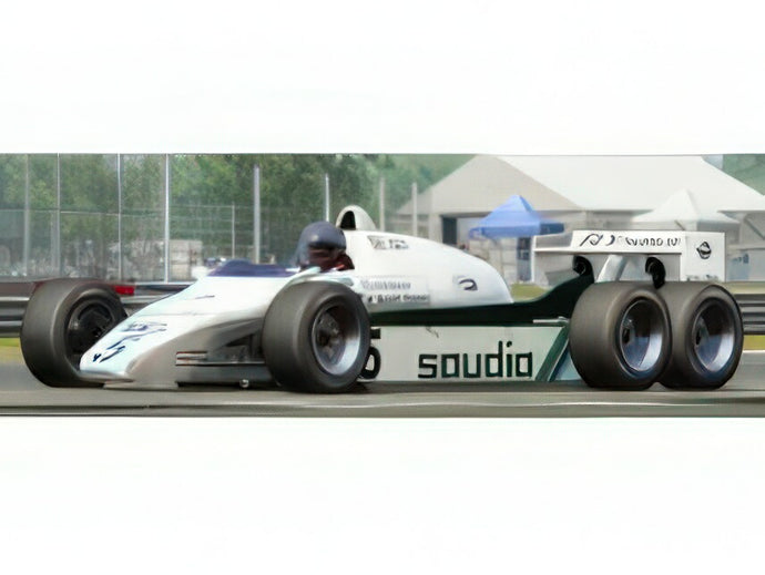 【予約】2025年発売予定WILLIAMS - F1  FW08 TEAM FORD SIX WHEELS (6 RUOTE) N 6 WORLD CHAMPION TEST SEASONドライバーフィギュア付 1982 KEKE ROSBERG - WHITE GREEN/GP Replicas 1/18ミニカー