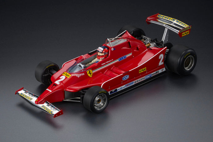 【予約】2025年発売予定FERRARI  F1  126C N 1 SEASON フィギィア付き 1980 JODY SCHECKTER  RED/GP Replicas 1/43ミニカー