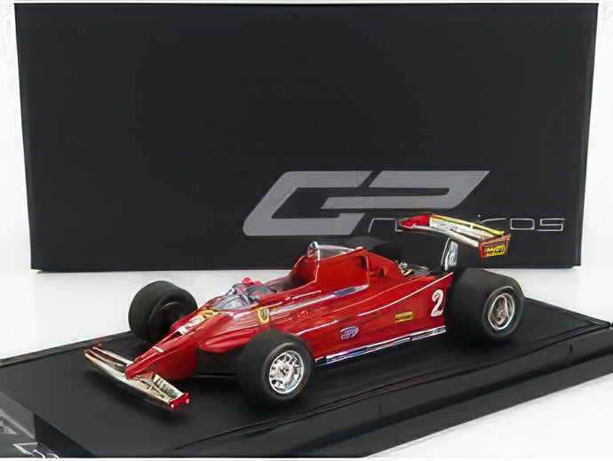 FERRARI F1 126C N 2 QUALIFYNG MONZA GP ITALY 1980 GILLES VILLENEUVE RED/GP Replicas 1/43ミニカー