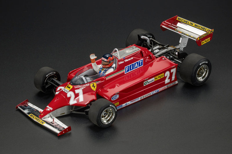 ギャラリービューアに画像をロードする, 【予約】2025年発売予定FERRARI  F1  126CK N 27 WINNER MONACO GP フィギィア付き 1981 G.VILLENEUVE RED/GP Replicas 1/18ミニカー
