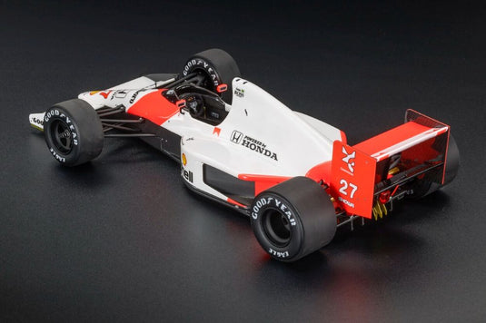 McLAREN - F1  MP4/5B HONDA V10 TEAM MARLBORO N 27 WORLD CHAMPION WINNER ITALY MONZA GP 1990 AYRTON SENNA - WHITE RED/GP-REPLICAS 1/18模型モデルキット