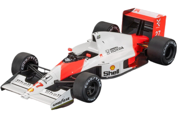 McLAREN - F1  MP4/5B HONDA V10 TEAM MARLBORO N 27 WORLD CHAMPION WINNER ITALY MONZA GP 1990 AYRTON SENNA - WHITE RED/GP-REPLICAS 1/18模型モデルキット
