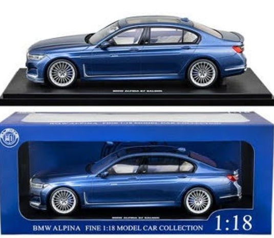 【予約】BMW 7シリーズ ALPINA B7 LCI (G12) 2023 ブルーメタリック/ GT-SPIRIT 1/18 ミニカー