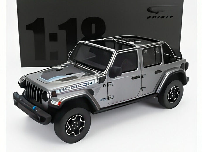 【予約】JEEP WRANGLER RUBICON 4xe 2021 グレーメタリック/ GT-SPIRIT 1/18 999台限定ミニカー
