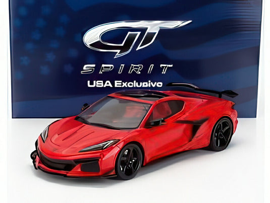 CHEVROLET コルベット Z06 クーペ 2023 トーチレッド/ GT-SPIRIT 1/18 660台限定ミニカー