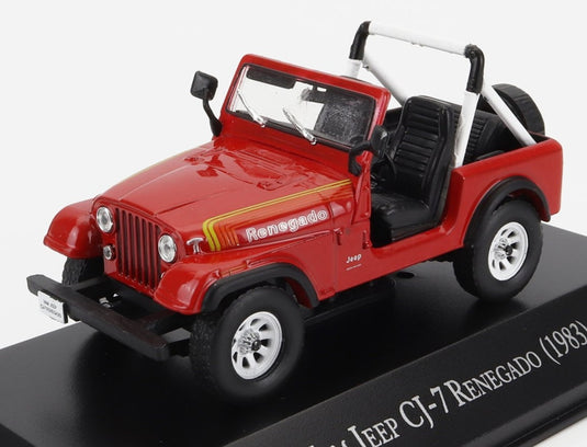 Jeepジープ CJ 7 Renegadoレネゲード Openオープン 1983 レッド / EDICOLA 1/43 ミニカー