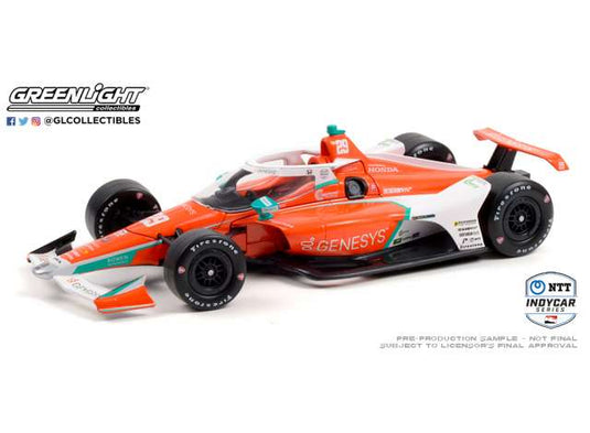 Andretti Steinbrenner Autosport #29 ジェームズ・ヒンチクリフ Genesys NTT IndyCar Series チャンピオン、オレンジ/ホワイト/ Greenlight 1/18 ミニカー