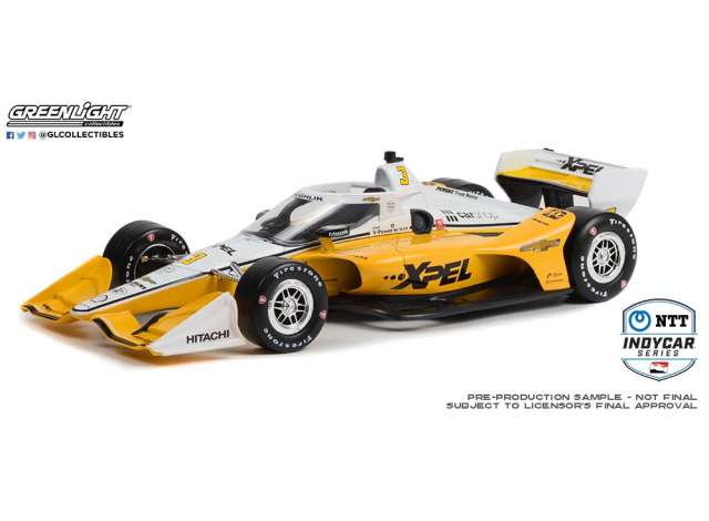 2022 #3 スコット・マクラフリン Team Penske NTT インディカー イエローホワイト/Greenlight 1/18ミニカー