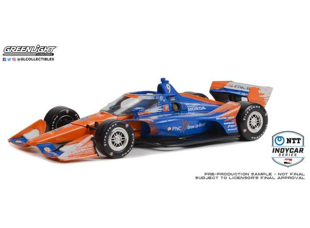 2022 #9 スコット・ディクソン/Chip Ganassi Racing PNC Grow Up Great NTT IndyCar Series、ブルー/オレンジ/ Greenlight 1/18 ミニカー