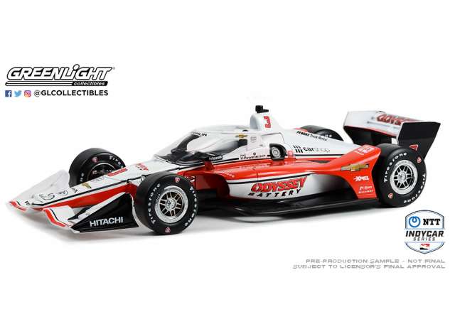 2022 #3 スコット・マクラフリン Team Penske オデッセイバッテリー ホンダ インディ200 ミッドオハイオ 2勝目 NTT インディカーシリーズ/Greenlight 1/18ミニカー