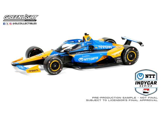 #6 デイビッド・マルーカス Arrow McLaren TBD NTT インディカー ブルーイエロー/Greenlight 1/18ミニカー