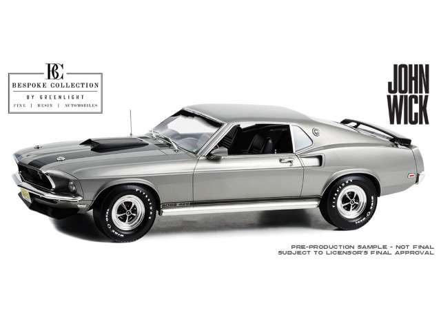 1969 Ford Mustang BOSS 429 ジョン・ウィック (2014) Bespoke Resin Collection/ Greenlight 1/12 ミニカー