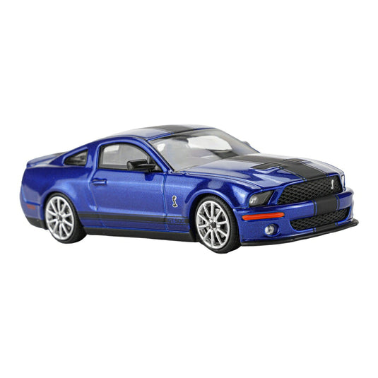 【予約】2026年発売予定 Fordフォード Mustangマスタング Shelbyシェルビー GT500 Super Snakeクーペ 2007 ブルー ブラック / Greenlight 1/64 ミニカー