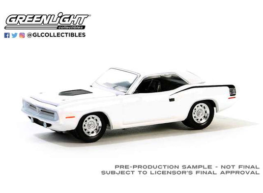 1970 プリムス ヘミ クーダ ホワイト Muscle Series 28 1970 Cuda / Greenlight 1/64 ミニカー