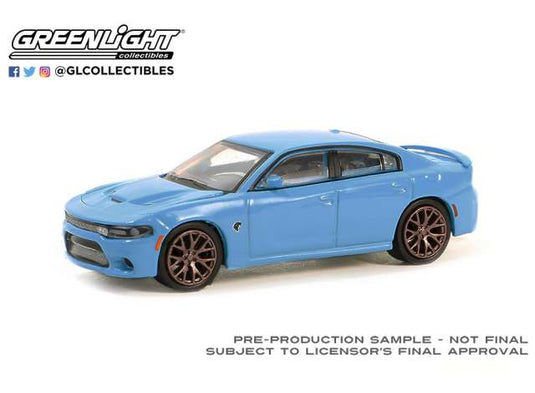 2016 ダッジ チャージャー SRT ヘルキャット ブルー Muscle Series 28 / Greenlight 1/64 ミニカー