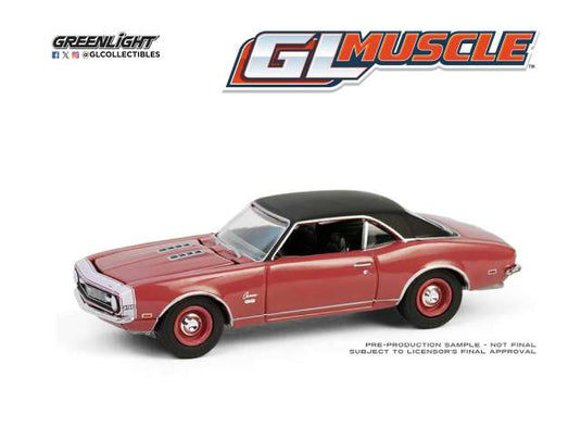 1968 シボレー カマロ SS 396 マルーン Muscle Series 29 ミニカー / Greenlight 1/64 ミニカー