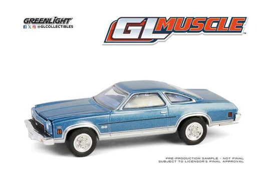 1973 シボレー シェベル SS 454 ブルー Muscle Series 29 ミニカー / Greenlight 1/64 ミニカー