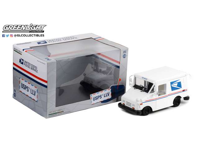 アメリカ合衆国郵便公社 (USPS) 長寿命郵便配達車両(LLV) ホワイト/Greenlight 1/18ミニカー
