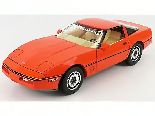 CHEVROLET コルベット C4 1984 ジム・ギルモア & A.J.フォイト 限定版 ハガーオレンジ/ Greenlight 1/18 ミニカー