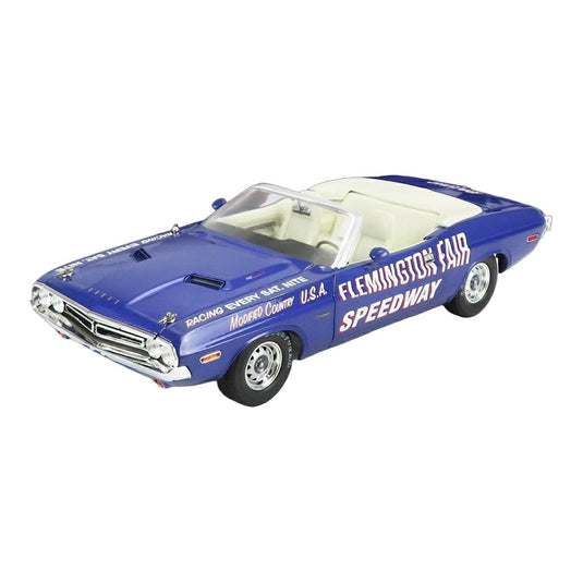 Dodgeダッジ Challengerチャレンジャー カブリオレ オープン オフィシャルペースカー Flemington Fair Speedway 1971 パープル / Greenlight 1/18 ミニカー