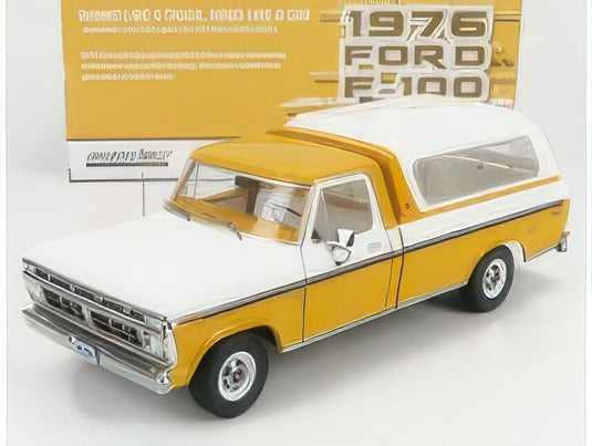 FORD USA F100 PICKUP 1956 CLOSED 1976 YELLOW WHITE/Greenlight 1/18ミニカー