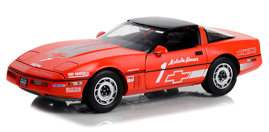 Chevroletシボレー Corvette C4 1 Malcolm Konner Challenge Race Car 1988 Red / Greenlight 1/18 ミニカー 模型