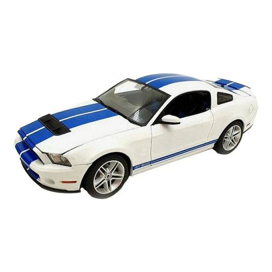 Shelbyシェルビー GT500 2011 パフォーマンスホワイト ブルーストライプ / GREENLIGHT 1/18 ミニカー