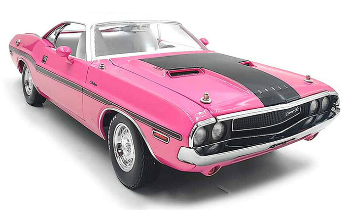 1970 Dodge Challenger R T ハードトップ 440 パンサーピンク ホワイトトップ ホワイトインテリア / Greenlight 1/18 ミニカー