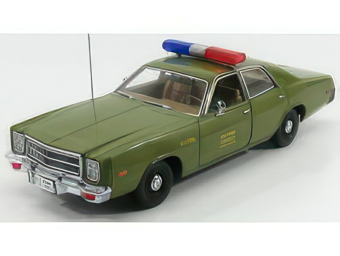 PLYMOUTH FURY U.S. ARMY MILITARY POLICE 1977 ATEAM MILITARY GREEN/Greenlight 1/18ミニカー