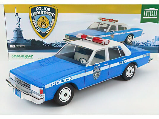CHEVROLET  CAPRICE POLICE NEW YORK CITY DEPARTIMENT 1990  LIGHT BLUE WHITE/Greenlight 1/18ミニカー