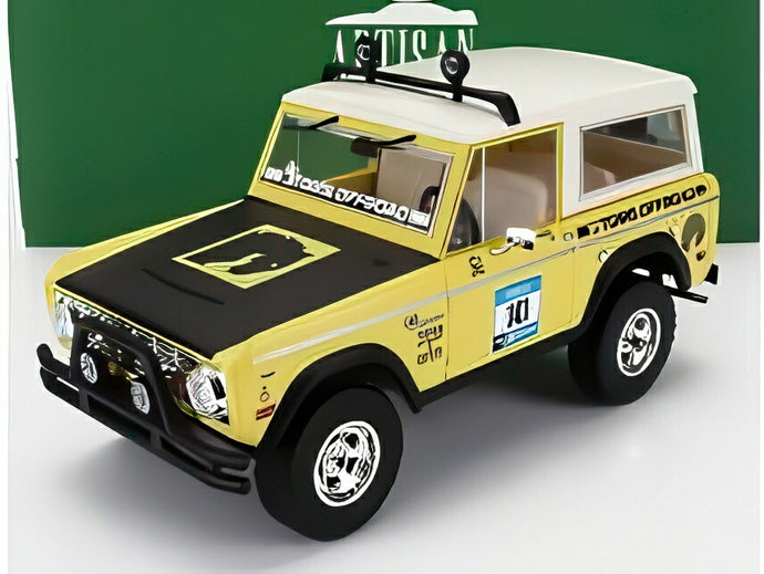 FORD USA ブロンコ N141 ラリーレベル 1969 イエローブラックホワイト/ Greenlight 1/18 ミニカー