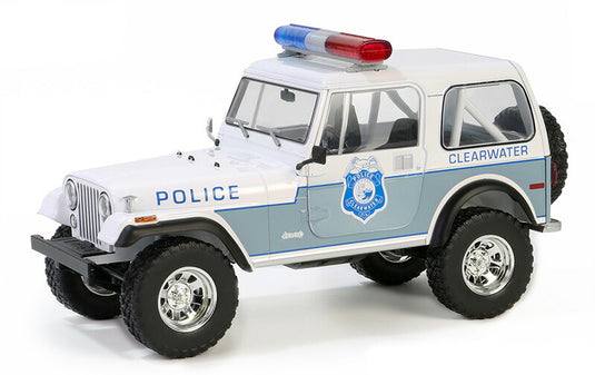 クリアウォーター フロリダ警察 1982 Jeep CJ 7 ミニカー / GREENLIGHT 1/18