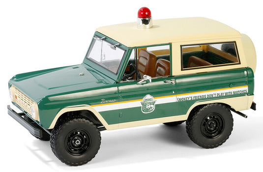 スモーキーベア 森林警備隊 1967 Ford Bronco ミニカー / GREENLIGHT 1/18