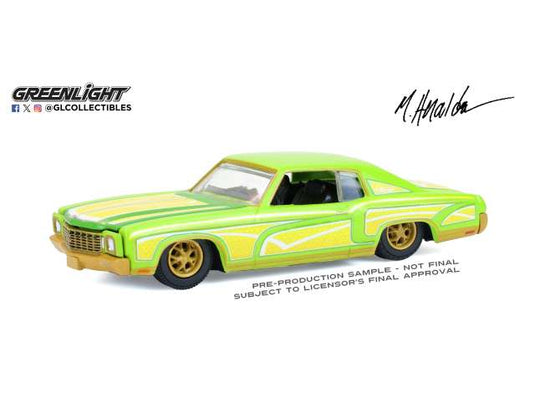 Chevroletシボレー モンテカルロ ローライダー 1970 アメ車 模型 ダイキャスト / Greenlight 1/64 ミニカー 模型